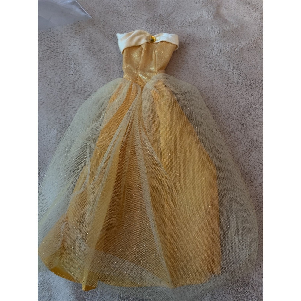 Disney Princess Belle Gown‎ Replacement Dress Barbie Fashion Doll Clothes B13